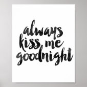 Küss mir immer Goodnight Poster (Vorne)