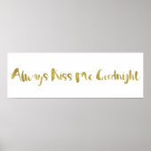 Küss mir immer Goodnight Poster (Vorne)