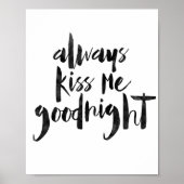 Küss mir immer Goodnight Poster (Vorne)