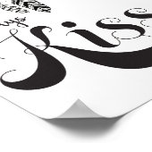 Kuss mir immer Goodnight Wall Art Poster (Ecke)