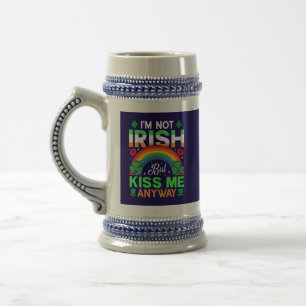 Kuss mir trotzdem irisch Spaß Design-63942 Bierglas