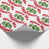 Kuss mir Weihnachten Geschenkpapier (Ecke)