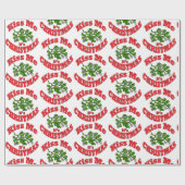Kuss mir Weihnachten Geschenkpapier (Flach)