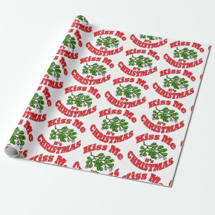 Kuss mir Weihnachten Geschenkpapier