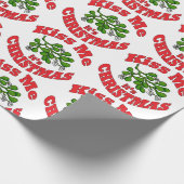 Kuss mir Weihnachten Geschenkpapier (Ecke)