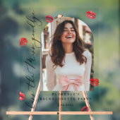 Küss Miss Goodbye Junggeselinnen-Abschied Willkomm Acrylschild (Neutral)