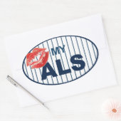 Kuss My ALS2 Ovaler Aufkleber (Umschlag)