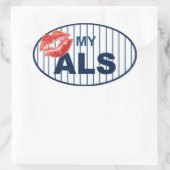 Kuss My ALS2 Ovaler Aufkleber (Tasche)