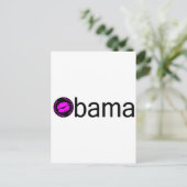Kuss Obama-Schwarzes) Postkarte (Stehend Vorderseite)
