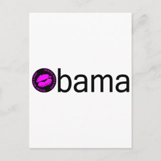 Kuss Obama-Schwarzes) Postkarte