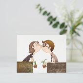 Kuss Postkarte (Stehend Vorderseite)