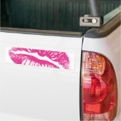 Kuss, rosa Lippen Autoaufkleber (Auf Lkw)