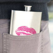 Kuss, rosa Lippen Flachmann (Beispiel)