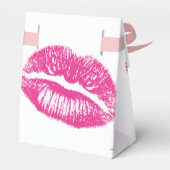 Kuss, rosa Lippen Geschenkschachtel (Rückseite)