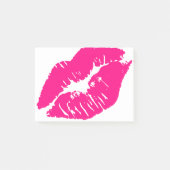 Kuss-rosa Lippen Post-it Klebezettel (Vorderseite)