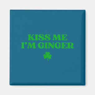 Küss rote Haar Träger lustig St. Patricks Tag Roth Magnet