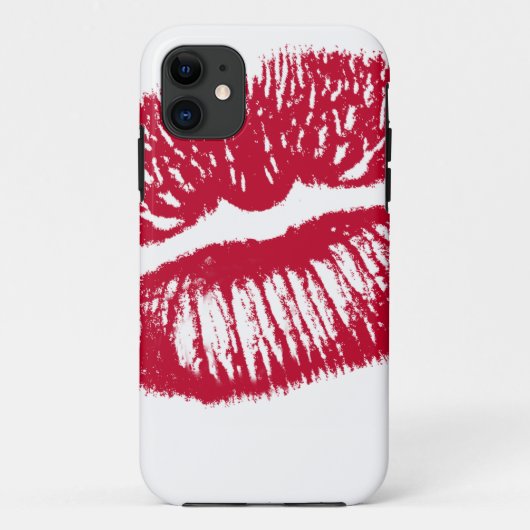 Kuss, rote Lippen Case-Mate iPhone Hülle (Rückseite)