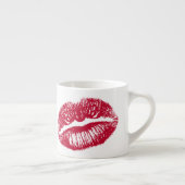 Kuss, rote Lippen Espressotasse (Rechts)