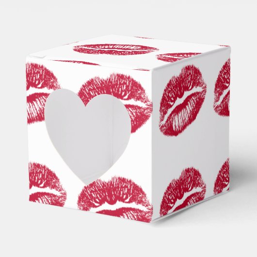 Kuss, rote Lippen Geschenkschachtel (Vorderseite)