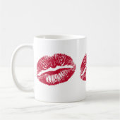 Kuss, rote Lippen Kaffeetasse (Links)