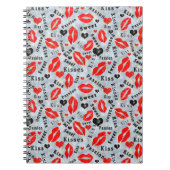 Kuss, rote Lippen. Notizblock (Vorderseite)
