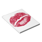 Kuss, rote Lippen Notizblock (angewinkelt)