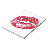 Kuss, rote Lippen Notizblock (Rotiert)