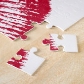 Kuss, rote Lippen Puzzle (Seite)