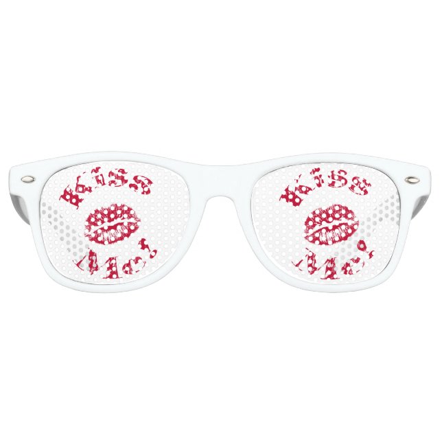 Kuss, rote Lippen Sonnenbrille (Vorderseite)