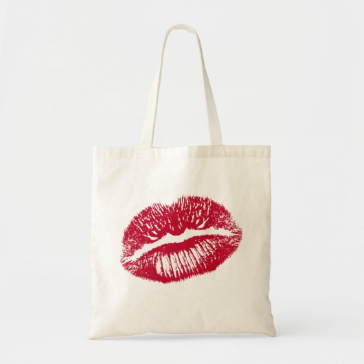 Kuss, rote Lippen Tragetasche (Vorne)