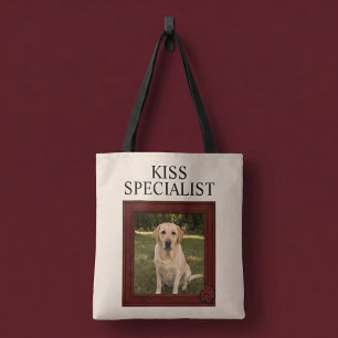 Kuss-Spezialist Individuelles Lustiges Hunde-Foto Tasche