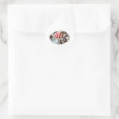 Kuss-Sticker Runder Aufkleber (Tasche)