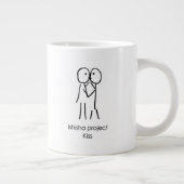Kuss-Tasse - Liebe-Illustration Jumbo-Tasse (Rechts)