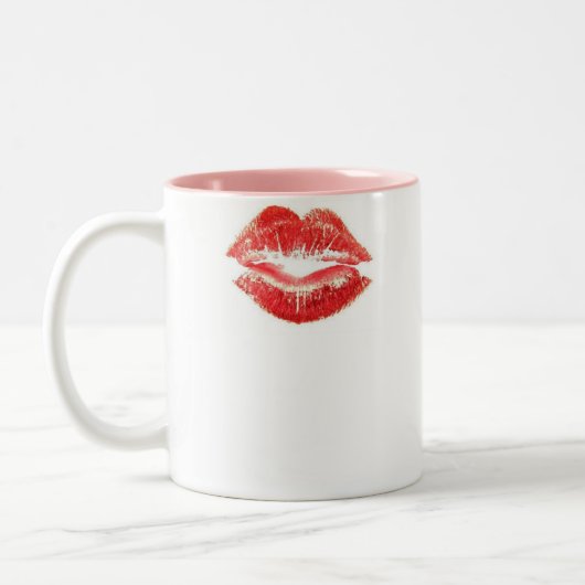 Kuss-Tasse Zweifarbige Tasse (Links)
