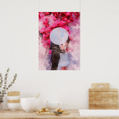 küss umbrella florale Aquarellbilder Poster (Küche)