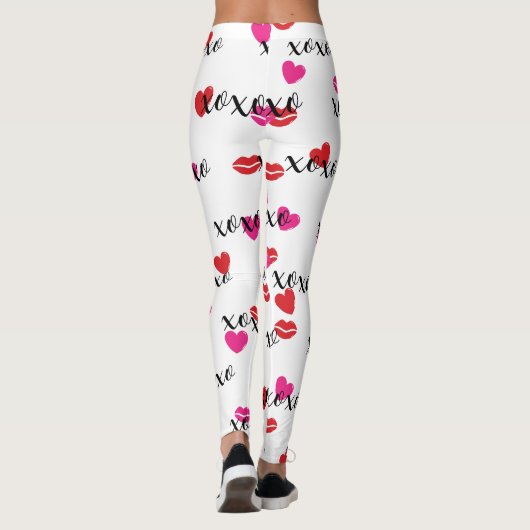 Kuss und Herz Leggings (Rückseite)