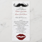 Kuss und Schnurrbart zebra streifen Programm Hochz (Vorderseite)