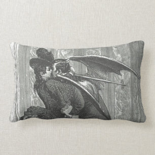 Küss Victorian/Gothic Vampir Rücken Kissenhülle Lendenkissen