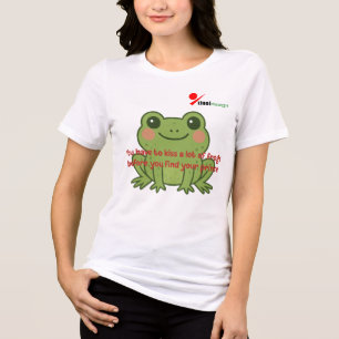 "Küss viele Frösche" T-Shirt   Hoppy Vibes Only P Tri-Blend Shirt