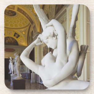 Kuss von Cupid und Psyche, von Antonio Canova Getränkeuntersetzer