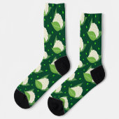 Kuss von einer Blumenblume Socken (Linkes Detail)