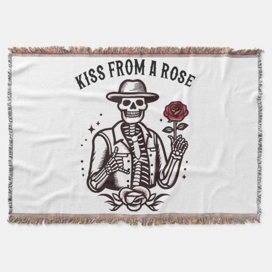 Kuss von einer Rose Decke (Vorderseite)