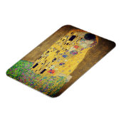Kuss von Gustav Klimt, Detail 1 Magnet (Linke Seite)