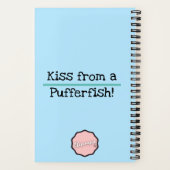 Kuss von Puffer Fischen, Niedlicher Cartoon Fisch Notizblock (Rückseite)