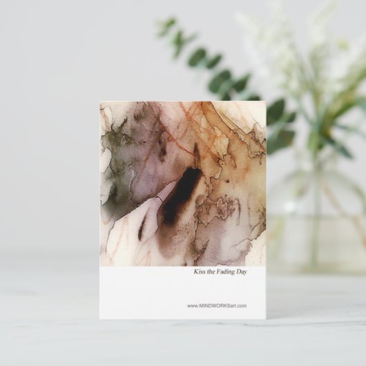 Küss zum Tag der Abblendung Postkarte (Stehend Vorderseite)