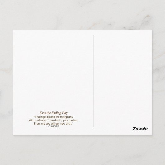 Küss zum Tag der Abblendung Postkarte (Rückseite)