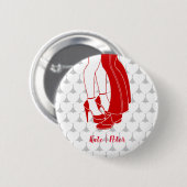 Küsschen am Valentinstag Button (Vorne & Hinten)