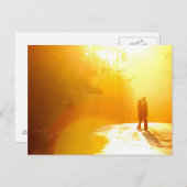 Küsschen im Sonnenlicht Postkarte (Vorne/Hinten)