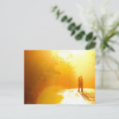 Küsschen im Sonnenlicht Postkarte (Stehend Vorderseite)