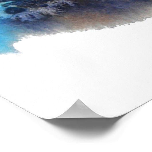 Küsschen von Kaninchen Poster (Ecke)